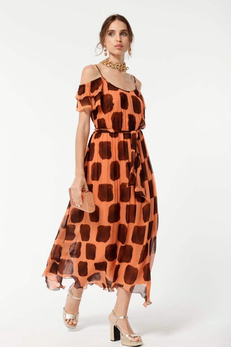 Oky Coky VESTIDO LAMIAL GASA BAMBULA ESTAMPADA