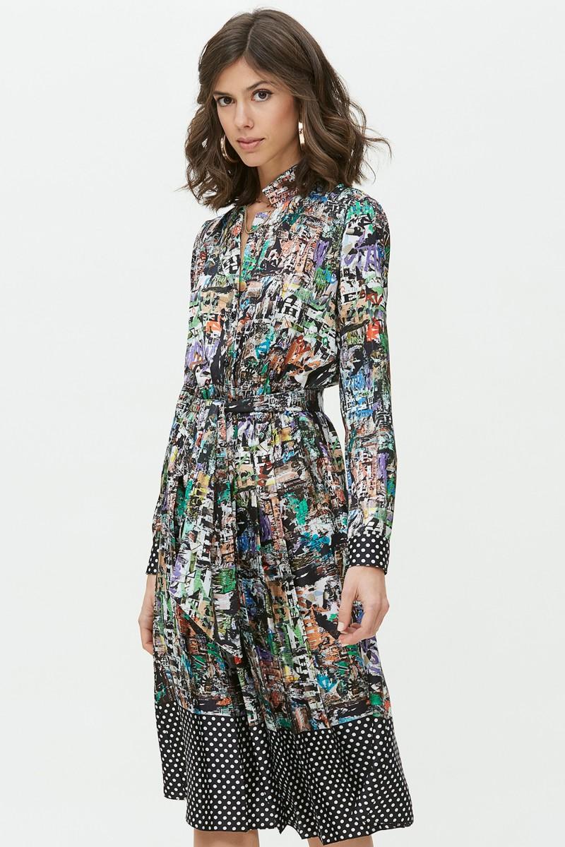 oky coky VESTIDO LARGO LAZADA-GRAFFITI MULTICOLOR