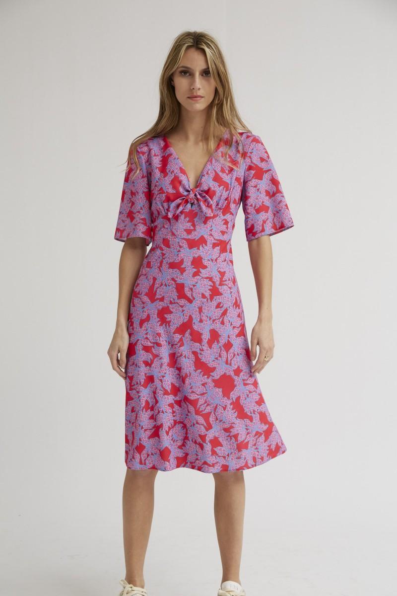 oky coky VESTIDO LAZADA ESTAMPADO FLORAL