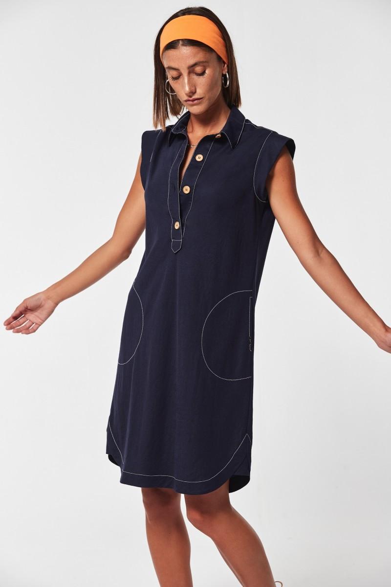 Oky Coky VESTIDO LIRIO PUNTO GRANITO