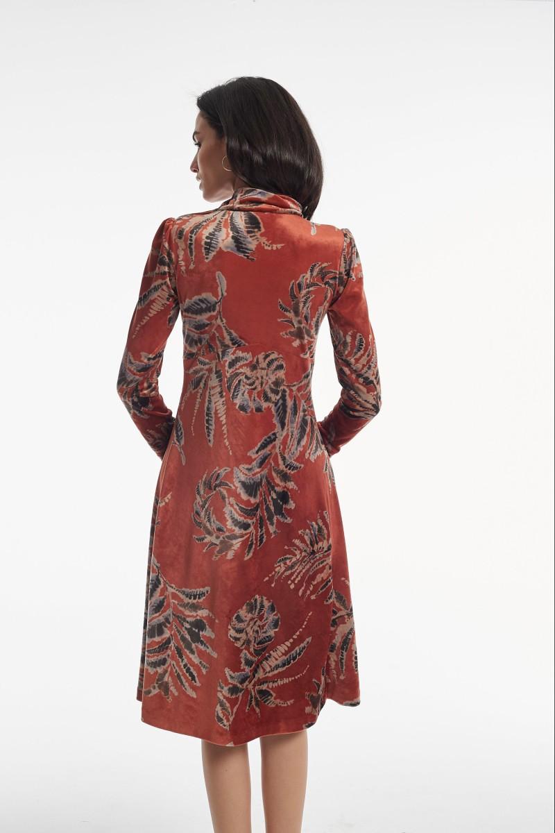 Oky Coky VESTIDO MOLON TERCIOPELO ESTAMPADO