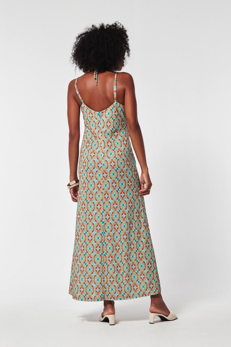 Oky Coky VESTIDO MOYI PUNTO ESTAMPADO