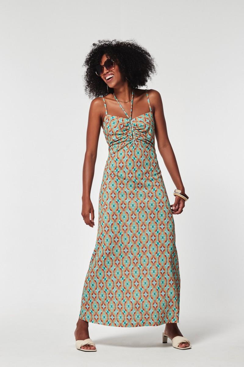 Oky Coky VESTIDO MOYI PUNTO ESTAMPADO