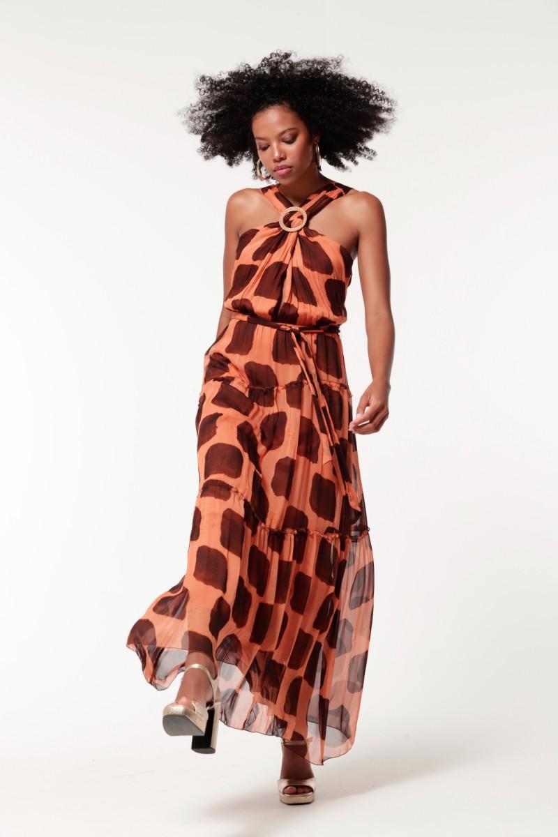 Oky Coky VESTIDO NIMES GASA BAMBULA ESTAMPADA