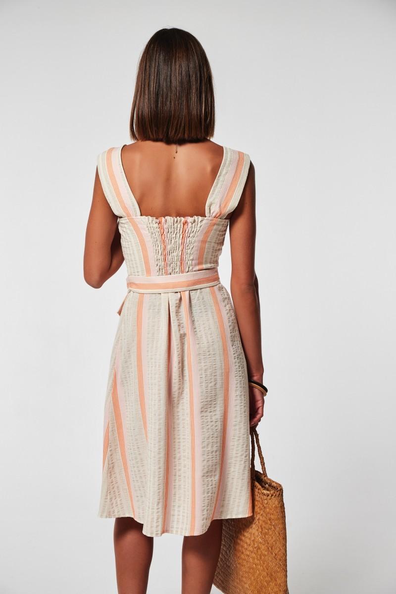 Oky Coky VESTIDO NORBA ALGODON ECO RAYAS