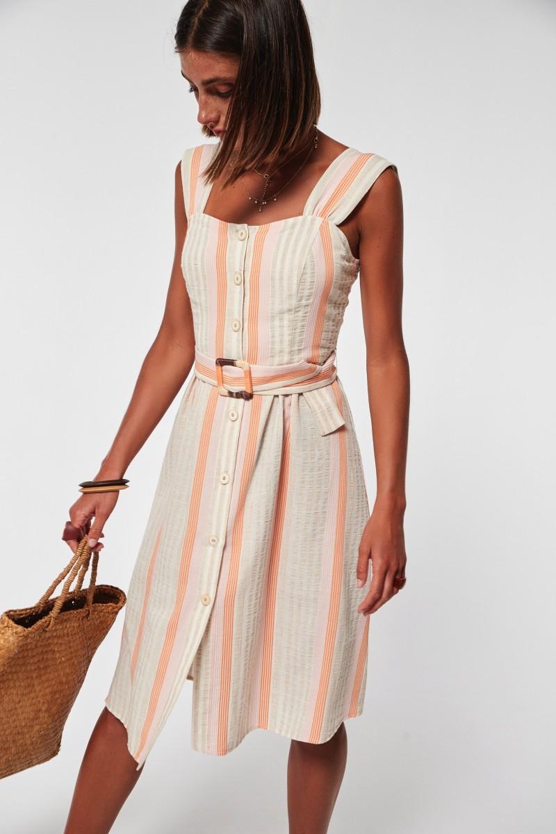 oky coky VESTIDO NORBA ALGODON ECO RAYAS