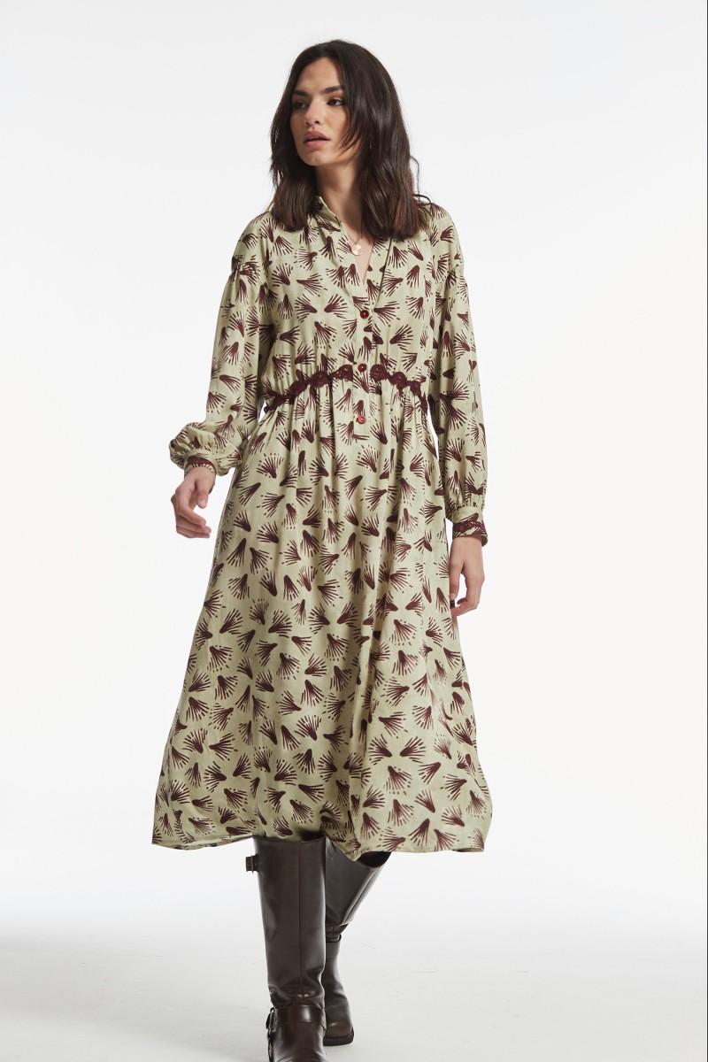 oky coky VESTIDO PICARD ESTAMPADO EFECTO RELIEVE