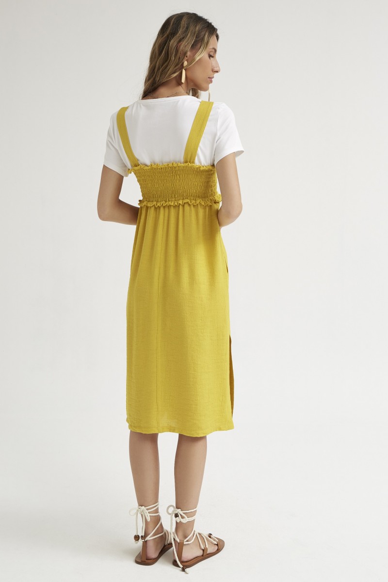 Oky Coky VESTIDO RELIEVE DE VISCOSA CON CAMISETA