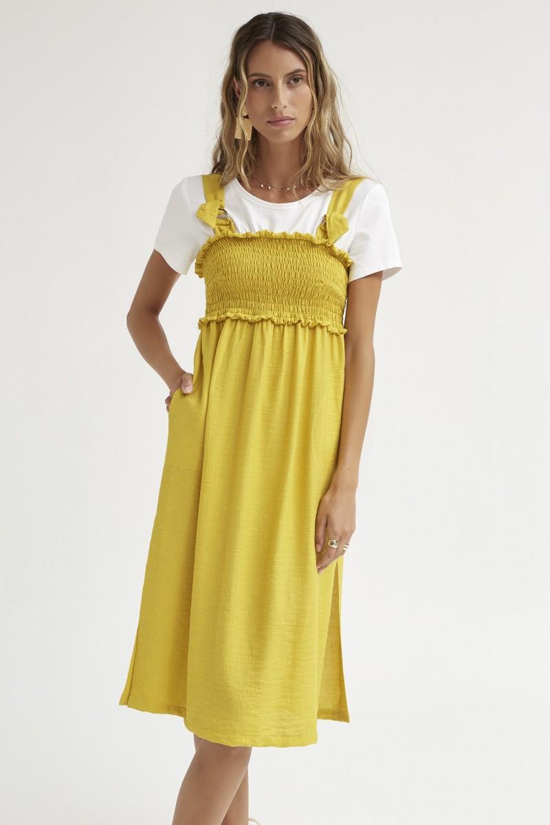 oky coky VESTIDO RELIEVE DE VISCOSA CON CAMISETA