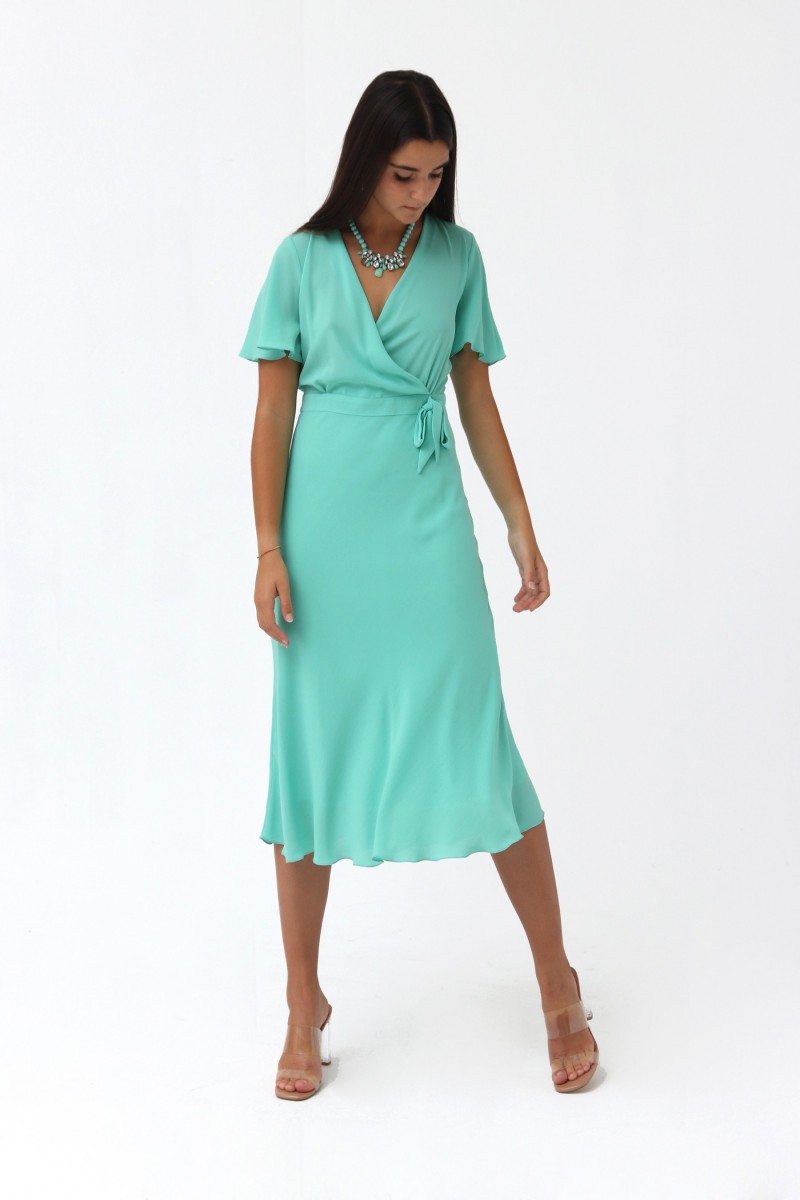 oky coky VESTIDO TALLE ALTO-GASA