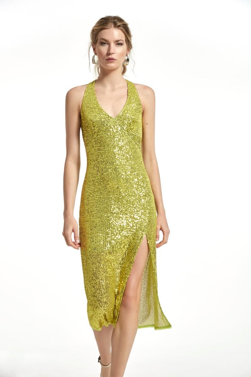 oky coky VESTIDO TRINO LENTEJUELA BRILLO