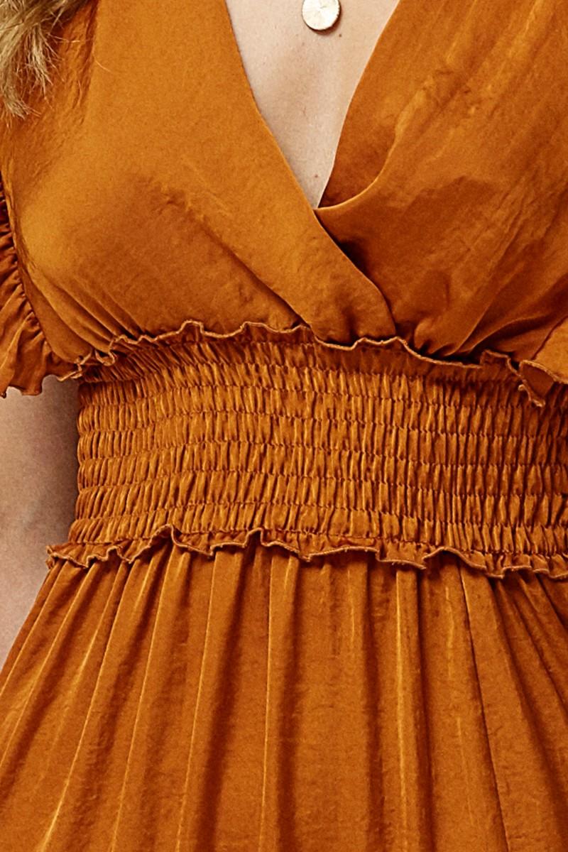 Oky Coky VESTIDO VOLANTES SATÉN