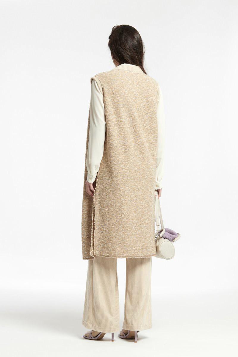 Oky Coky PANTALÓN CINTURA CRUZADA LIADO PANA DE PUNTO