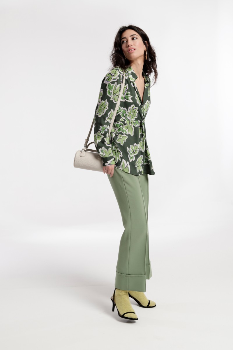 Oky Coky PANTALÓN CON VUELTA EN BAJO SIETE PLANA DOBLE