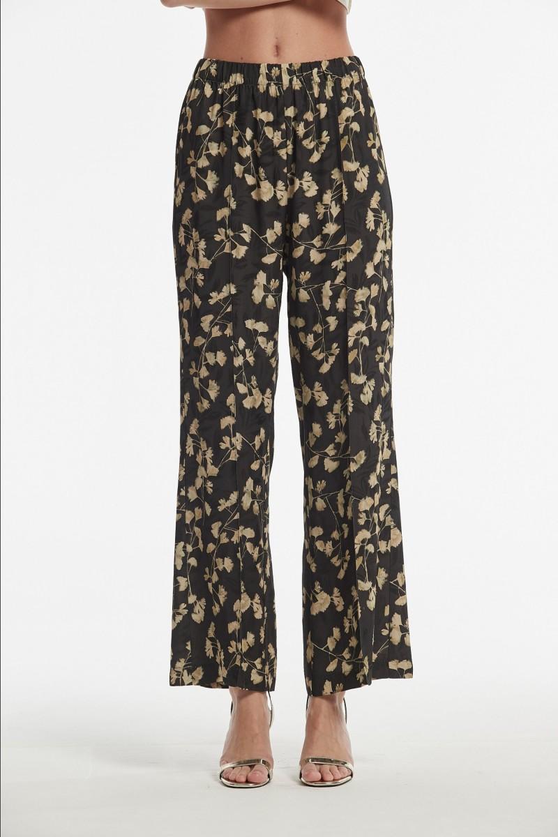 oky coky PANTALÓN FAISAN JACQUARD ECOVERO ESTAMPADO