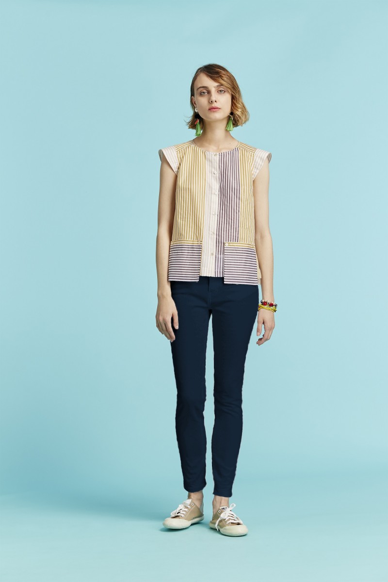 oky coky PANTALÓN FRESA 5 BOLSILLOS ALGODÓN STRETCH