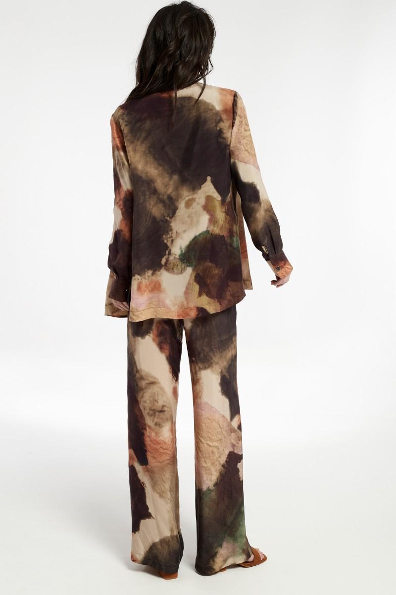 Oky Coky PANTALÓN GOMA CINTURA CAOTO CUPRO ESTAMPADO