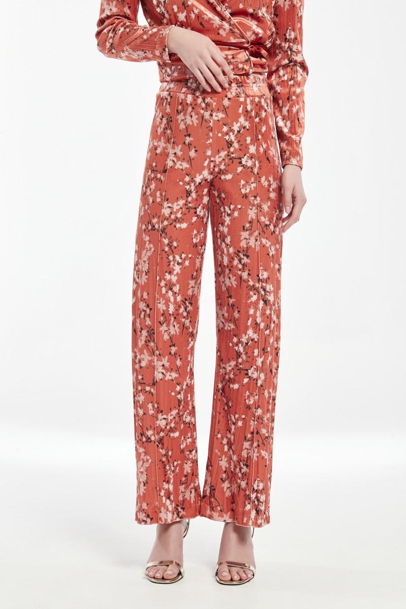 oky coky PANTALÓN JOGGER ANCHO MILLON TERCIOPELO ESTAMPADO