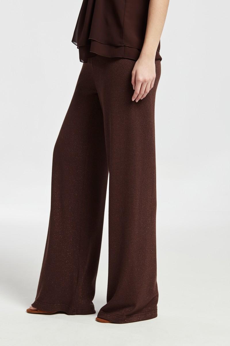 Oky Coky PANTALÓN PALAZZO GOMA CINTURA IWIRA PUNTO DE LUREX