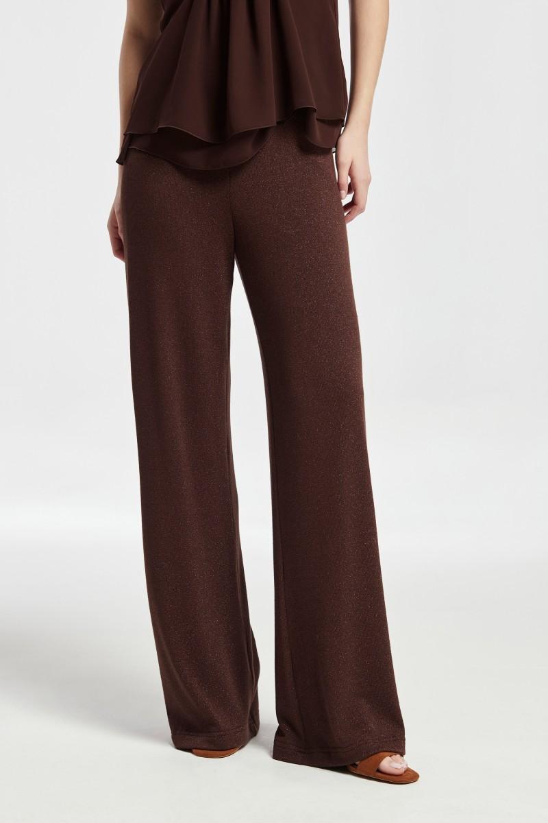 oky coky PANTALÓN PALAZZO GOMA CINTURA IWIRA PUNTO DE LUREX