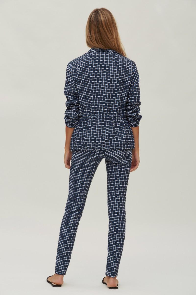 Oky Coky PANTALÓN SLIM CON CREMALLERAS JACQUARD ELÁSTICO