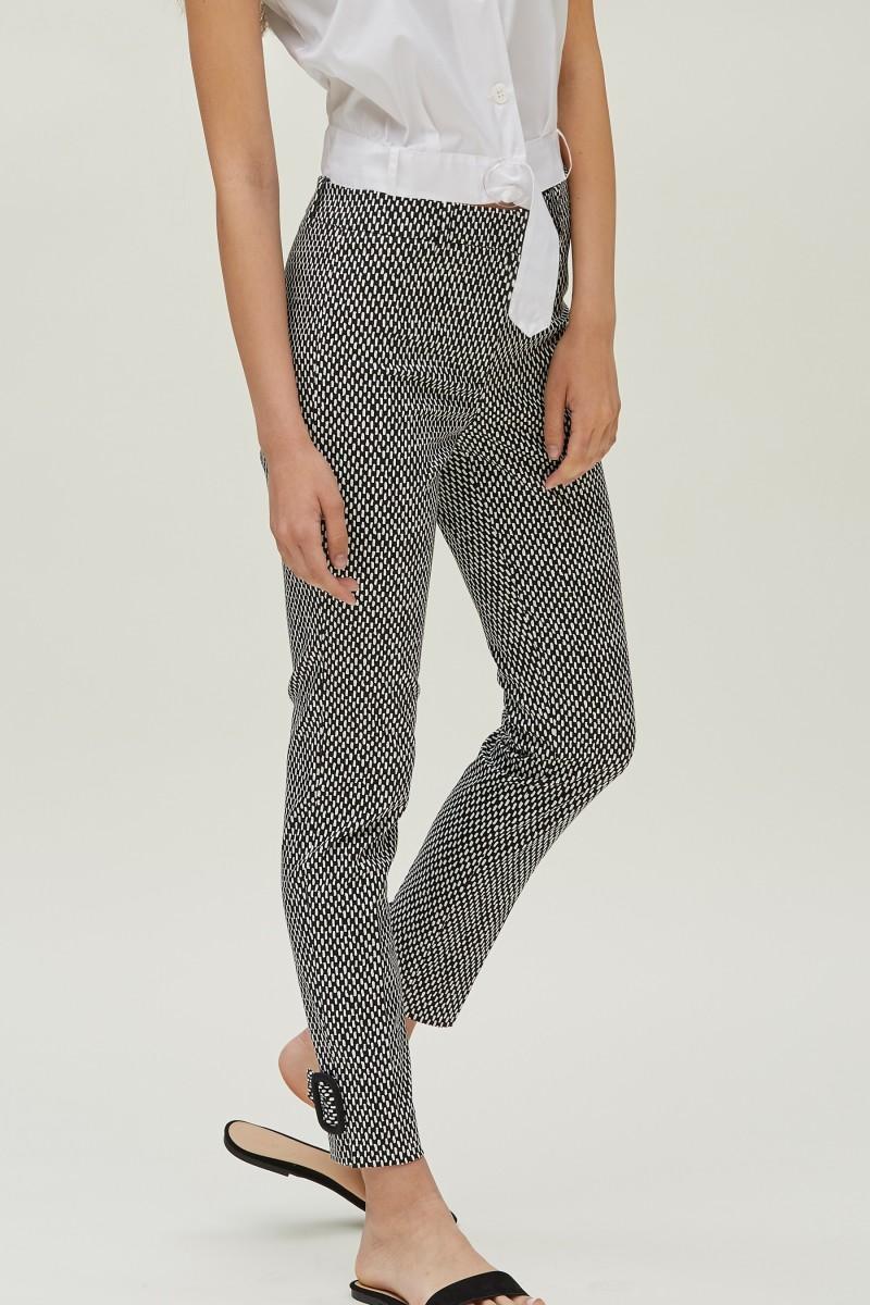 oky coky PANTALON TOBILLERO ALGODÓN STRETCH BICOLOR