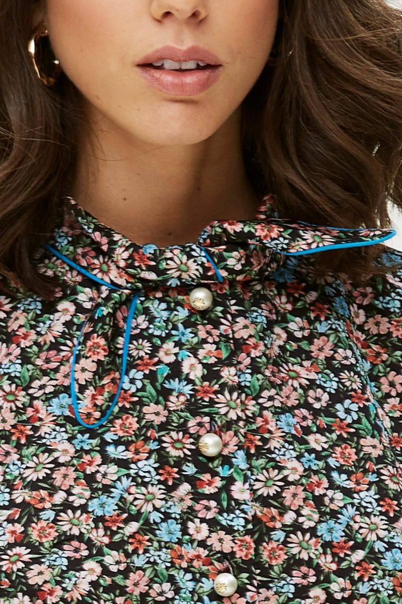 Oky Coky VESTIDO LAZADA CUELLO-ESTAMPADO MULTICOLOR