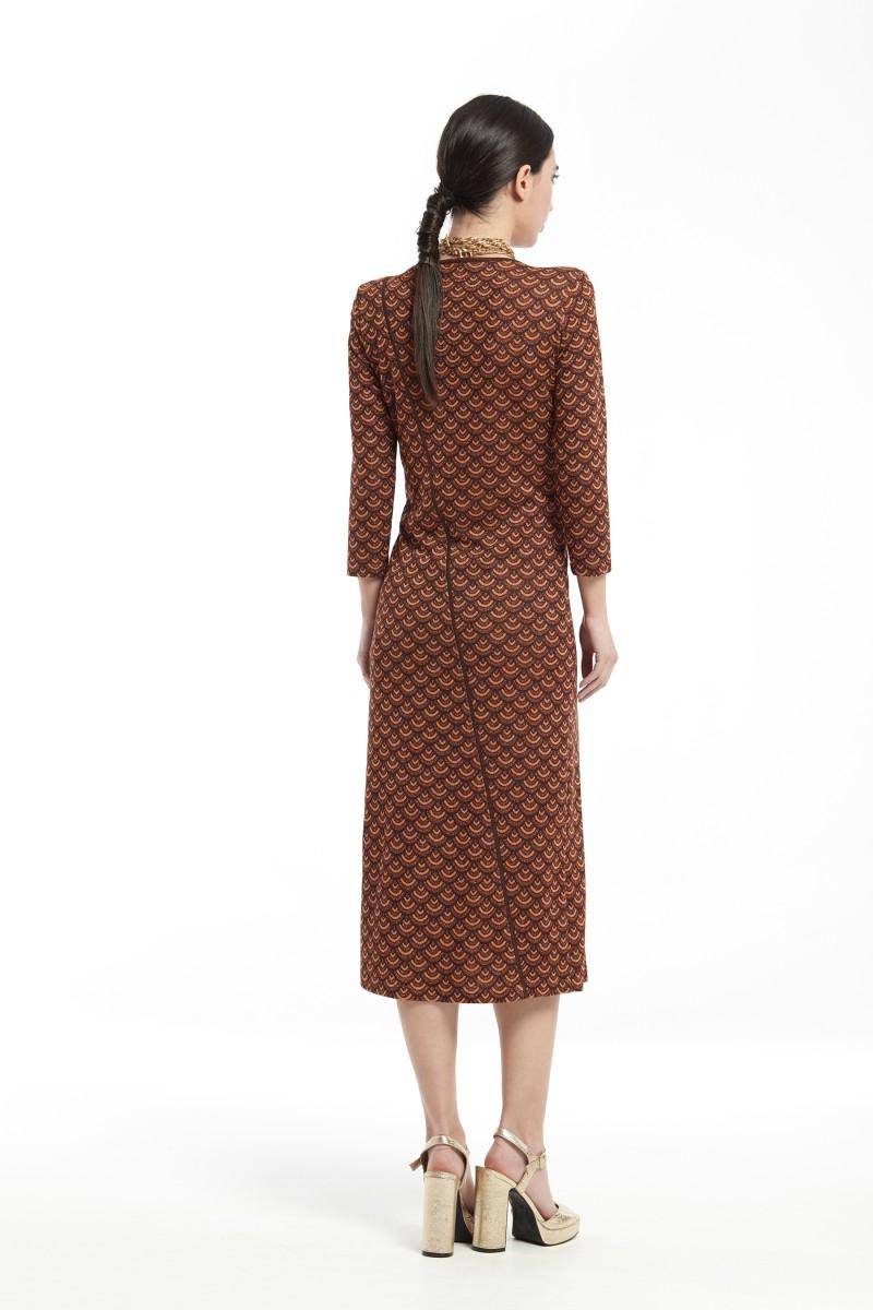 Oky Coky VESTIDOS CON CORTES MARCADOS PUNTO DE LUREX MULTICOLOR