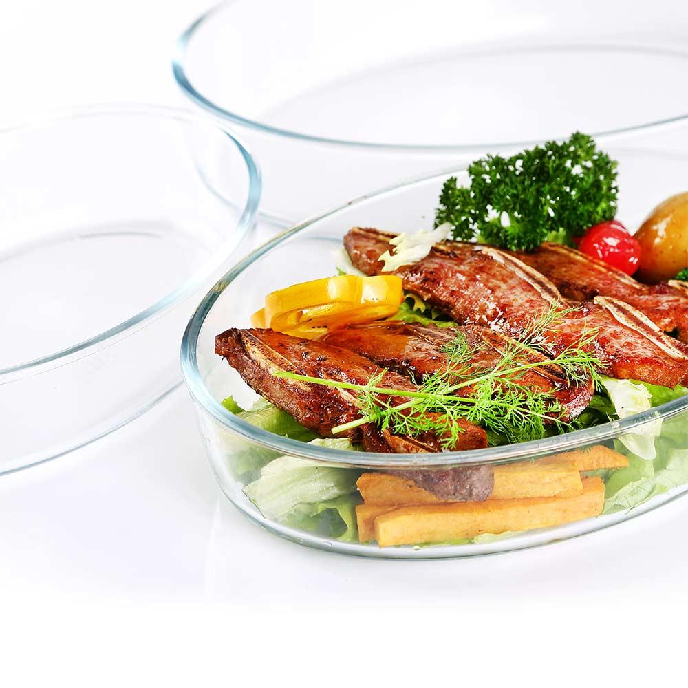 Orbegozo BANDEJA DE VIDRIO OVALADA SERIE BNO