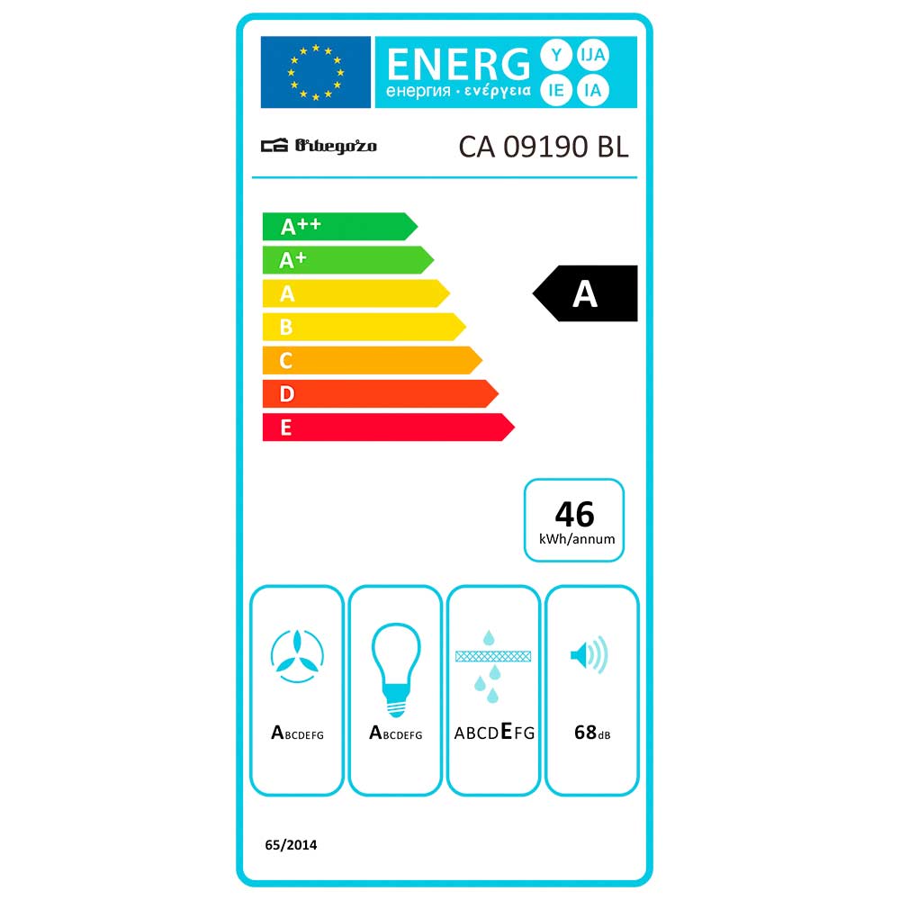 Orbegozo CAMPANA EXTRACTORA CA 09190 BL