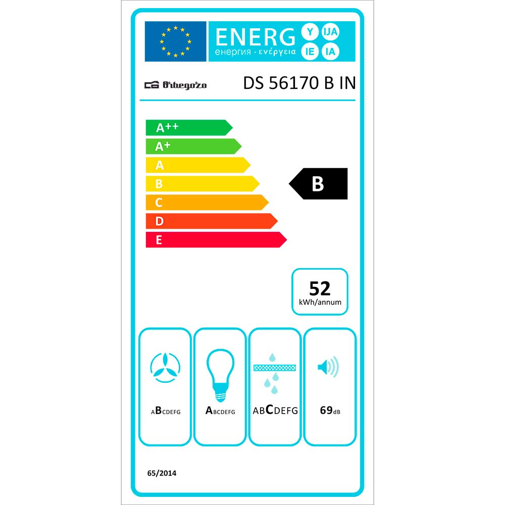Orbegozo CAMPANA EXTRACTORA DS 56170 B IN