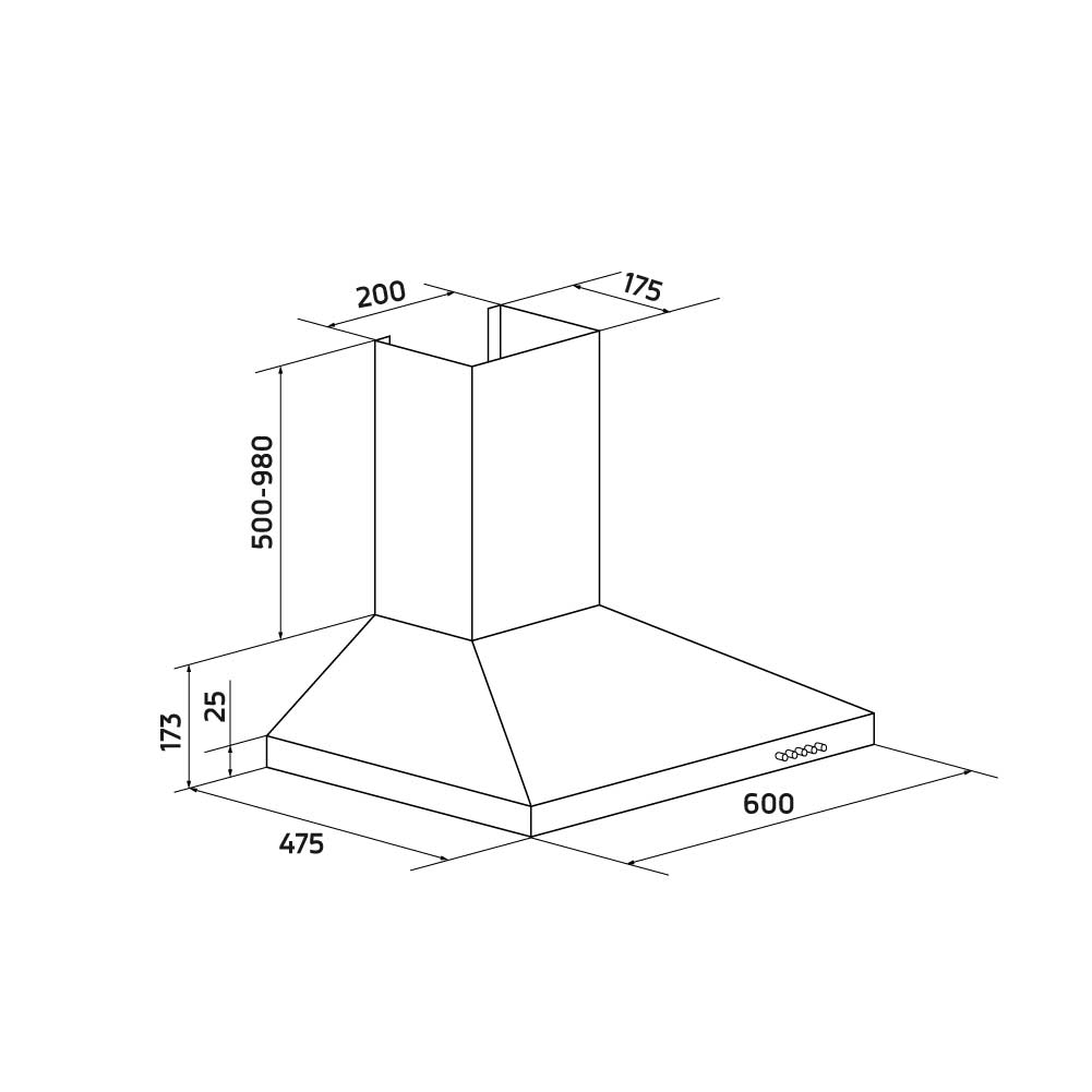 Orbegozo CAMPANA EXTRACTORA DS 59160 IN
