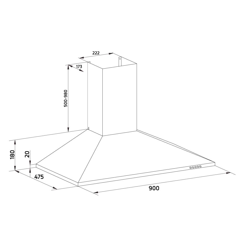 Orbegozo CAMPANA EXTRACTORA DS 59190 IN