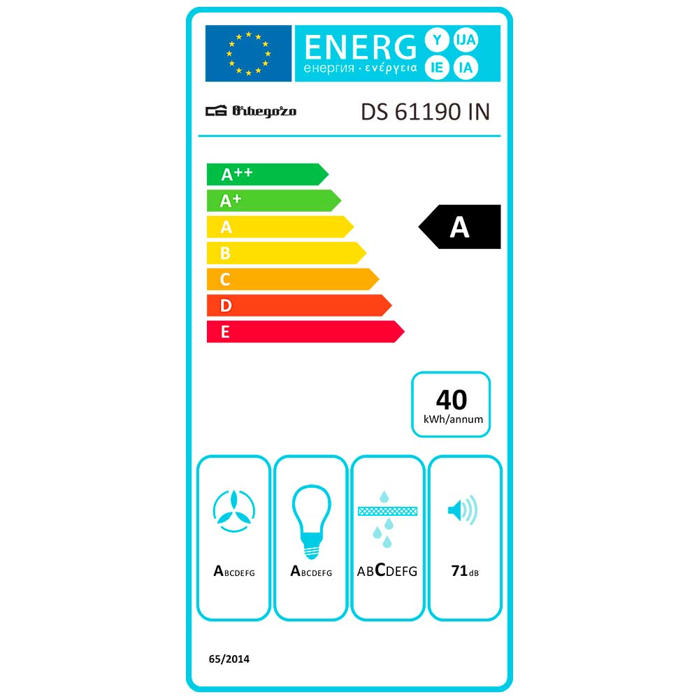 Orbegozo CAMPANA EXTRACTORA DS 61190 IN