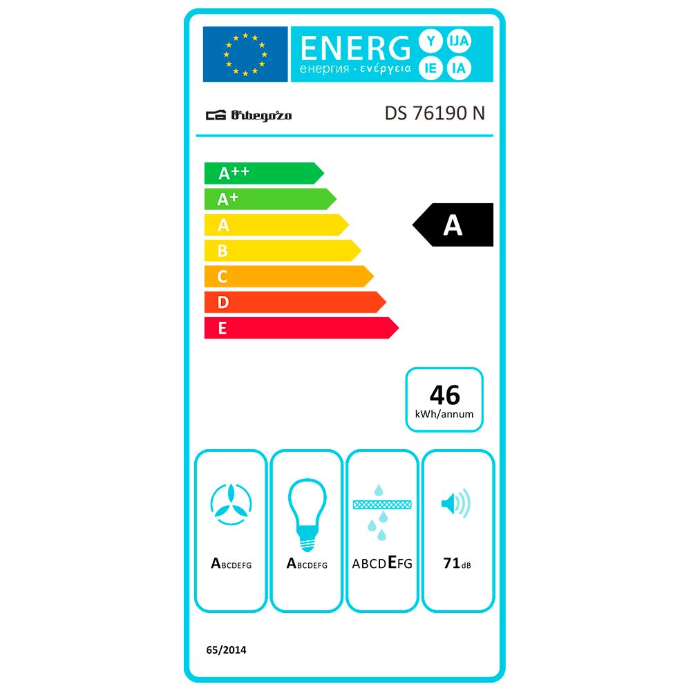 Orbegozo CAMPANA EXTRACTORA DS 76190 N