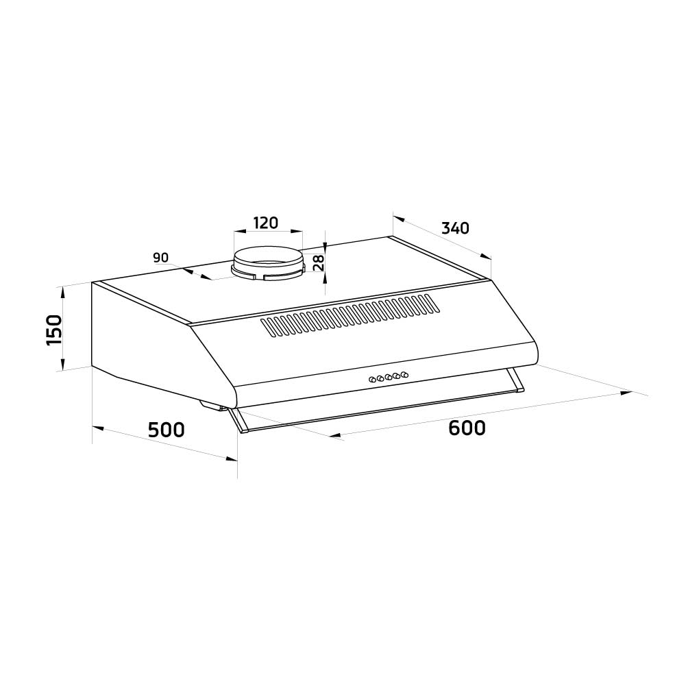 Orbegozo CAMPANA EXTRACTORA ST 07260 D BL