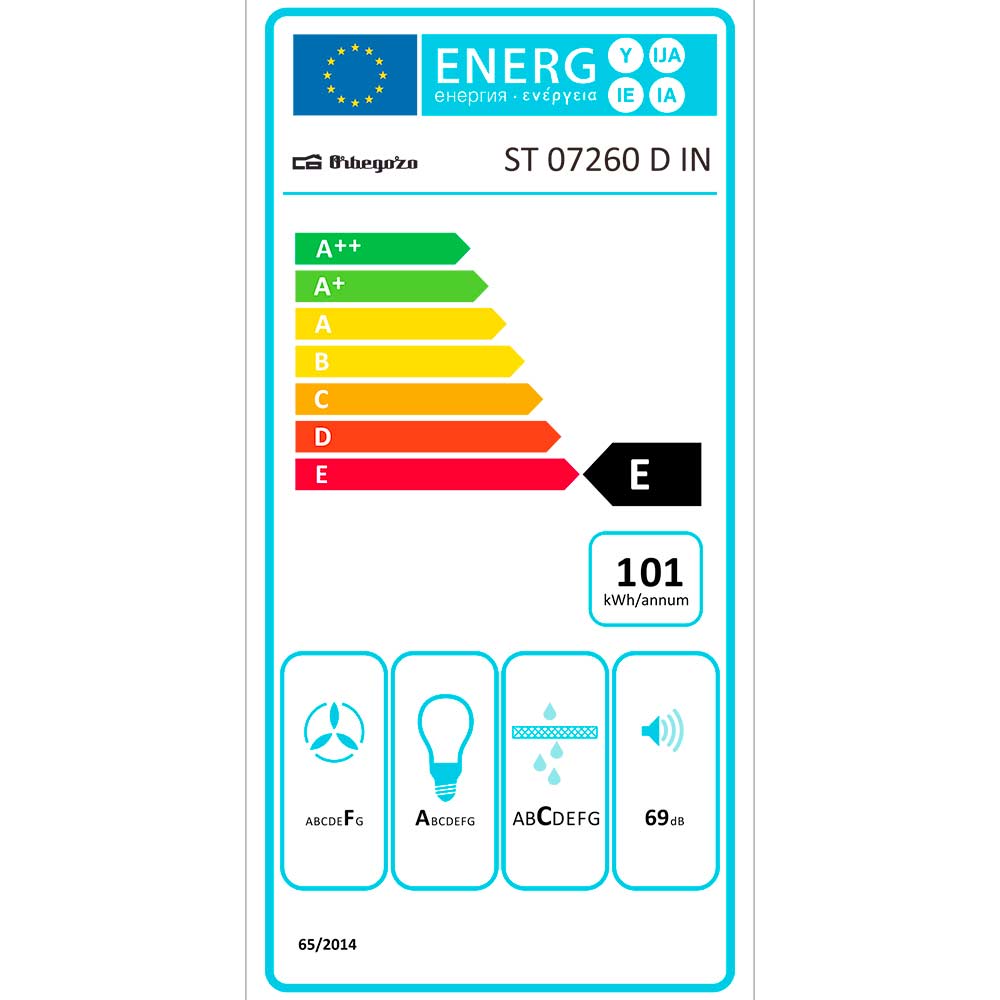 Orbegozo CAMPANA EXTRACTORA ST 07260 D IN