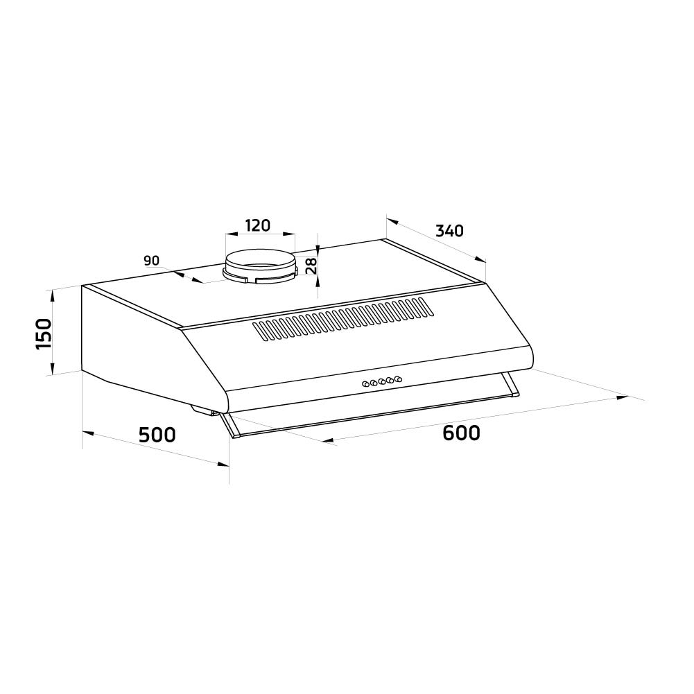 Orbegozo CAMPANA EXTRACTORA ST 07260 D IN