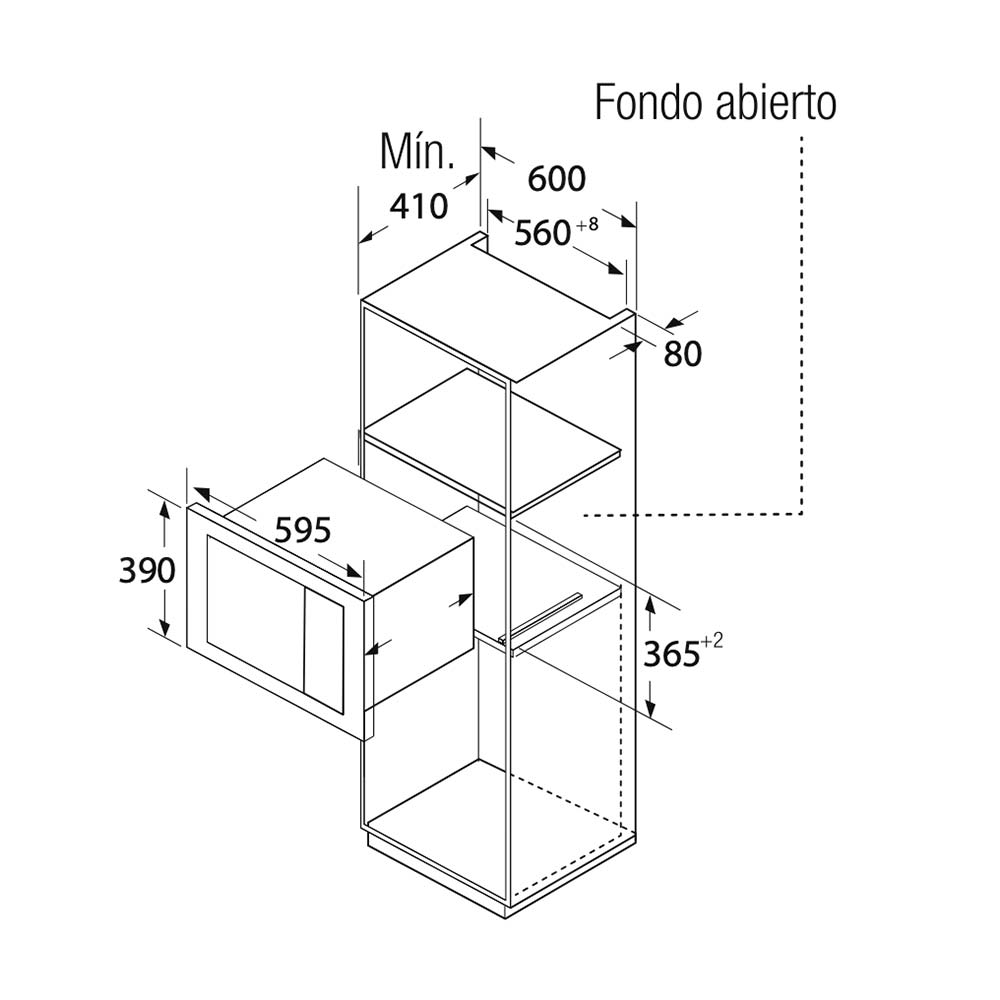 Orbegozo MICROONDAS ENCASTRABLE MIG 2330