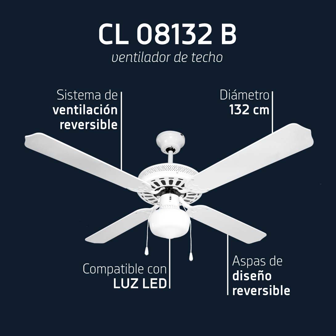 Orbegozo VENTILADOR DE TECHO CL 08132 B