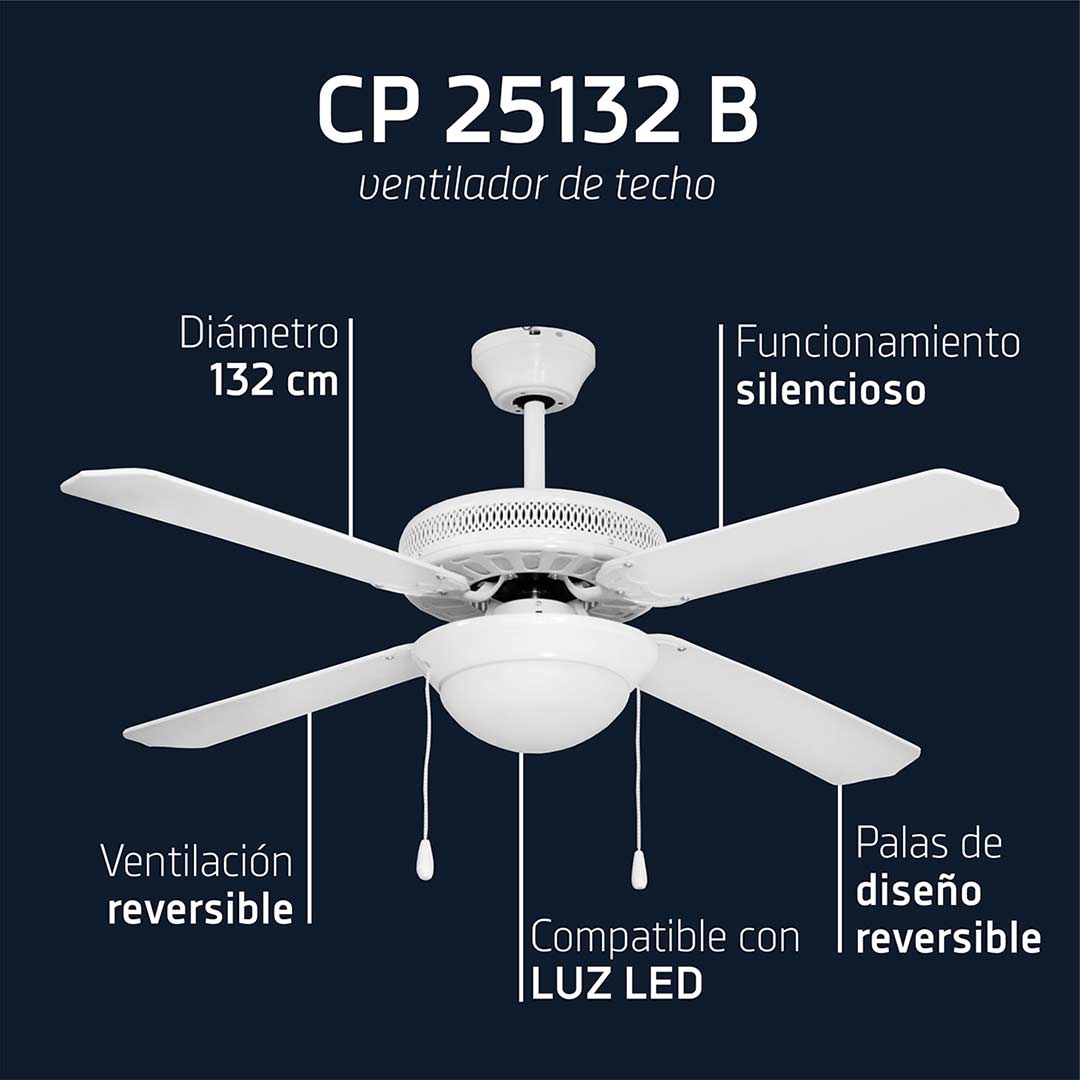 Orbegozo VENTILADOR DE TECHO CP 25132 B