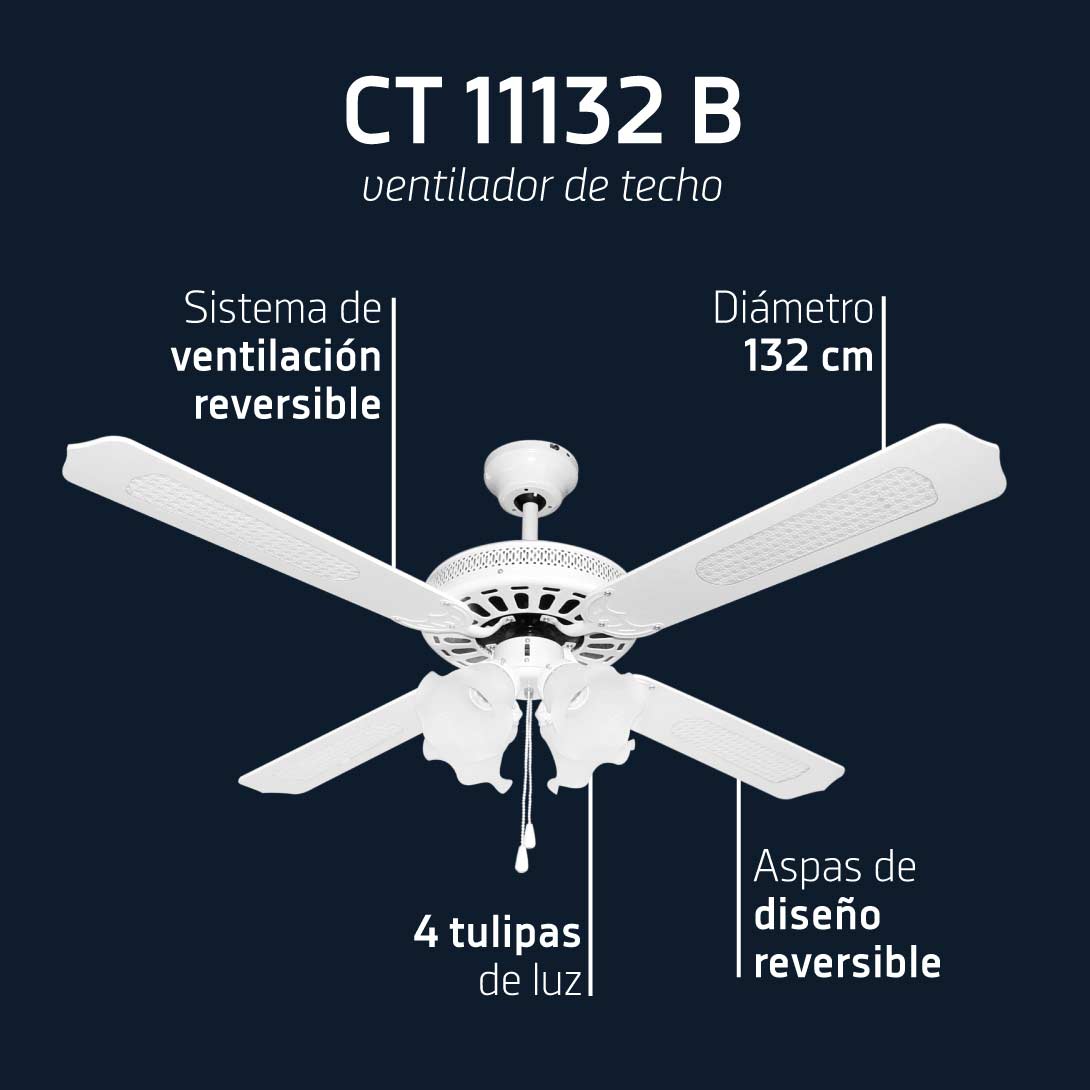 Orbegozo VENTILADOR DE TECHO CT 11132 B
