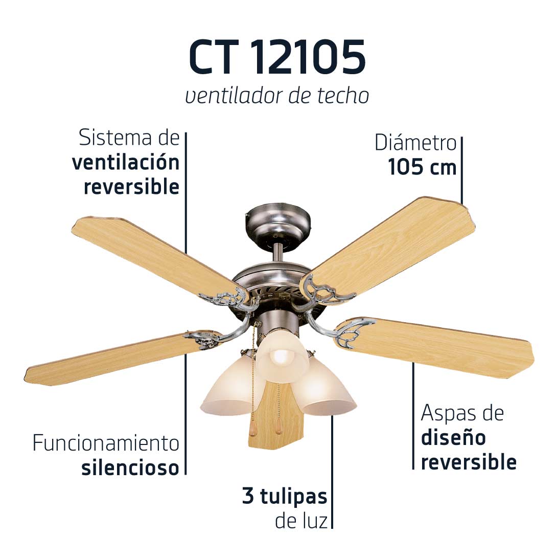 Orbegozo VENTILADOR DE TECHO CT 12105