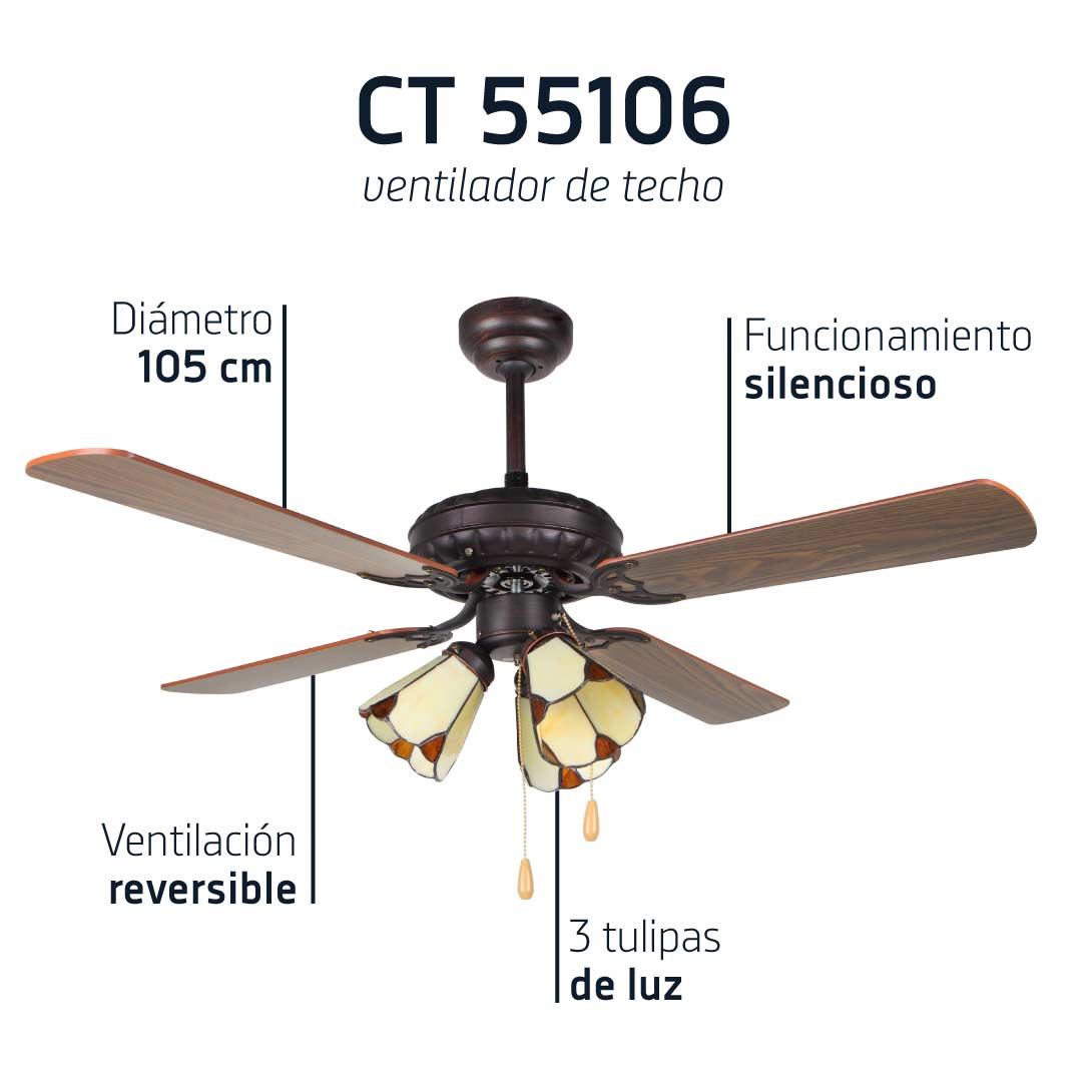 Orbegozo VENTILADOR DE TECHO CT 55106