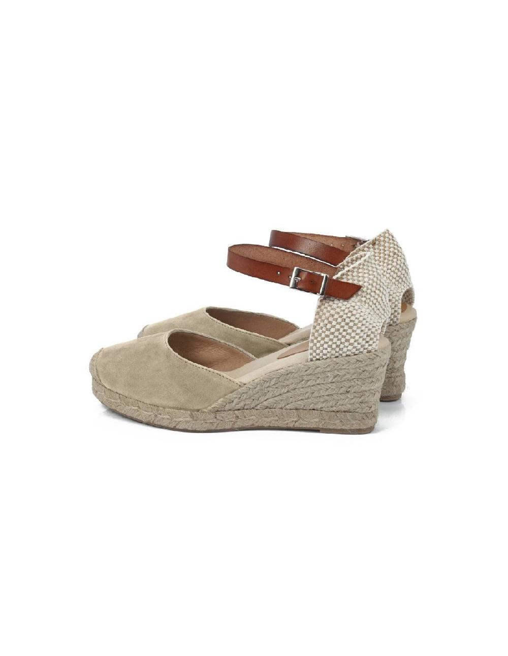 Ortiz & Reed Alpargatas De Mujer De Piel Afelpado Color Beige W-AFELA-BEIGE