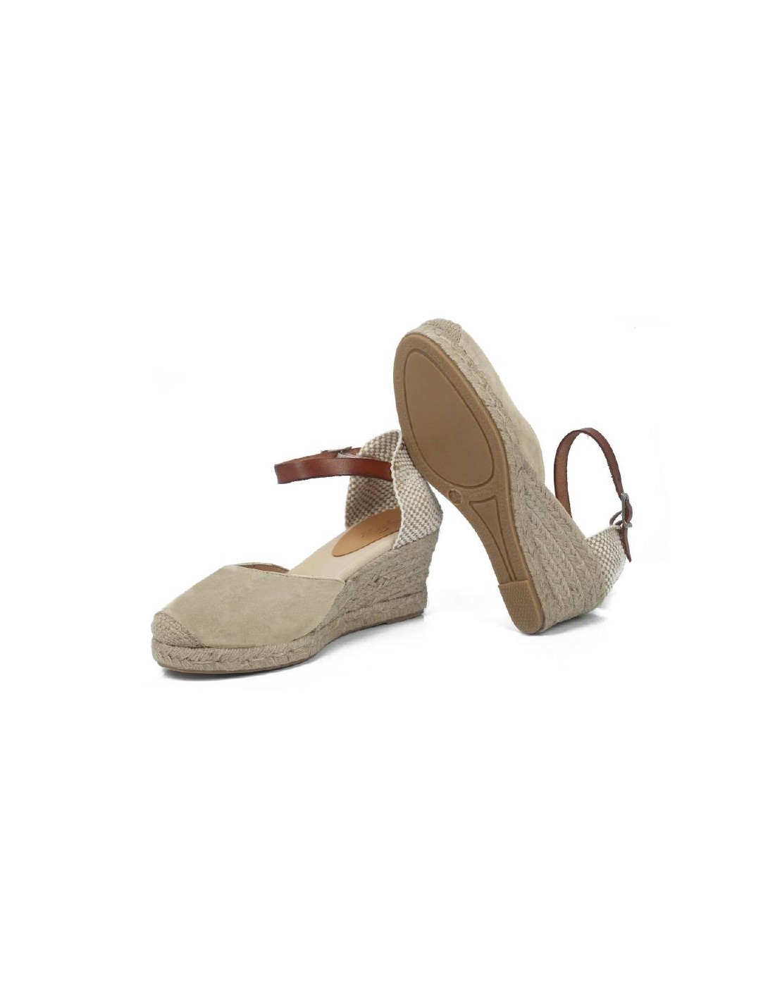 Ortiz & Reed Alpargatas De Mujer De Piel Afelpado Color Beige W-AFELA-BEIGE