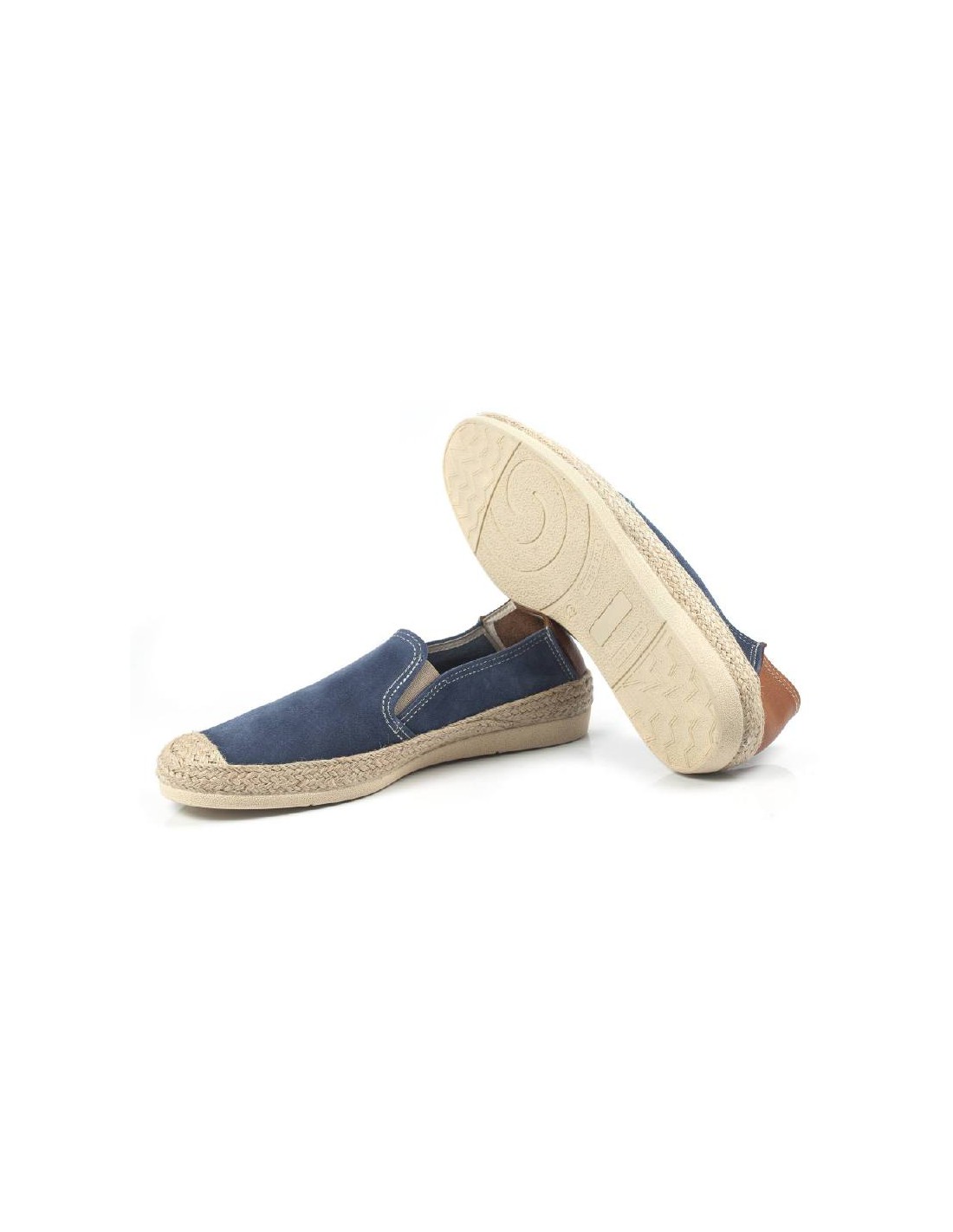 Ortiz & Reed Alpargatas De Piel Afelpado Color Azul SEVI-JEANS