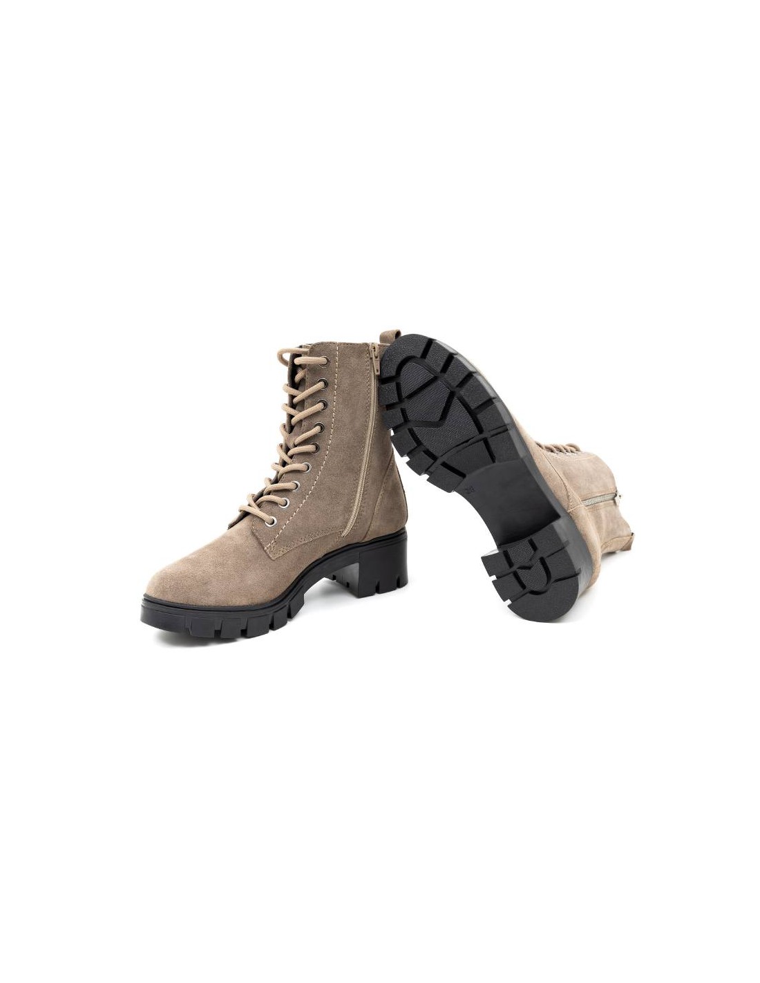 Ortiz & Reed Botas De Mujer De Ante Suaves Al Tacto Color Beige W-SUAMOR-BEIGE