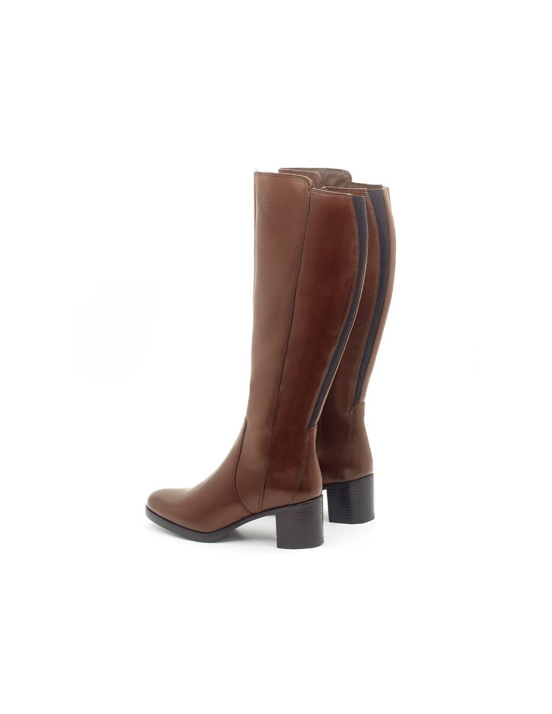 Ortiz & Reed Botas De Mujer De Piel Difuminado Color Cuero W-NAPIOR-CUERO