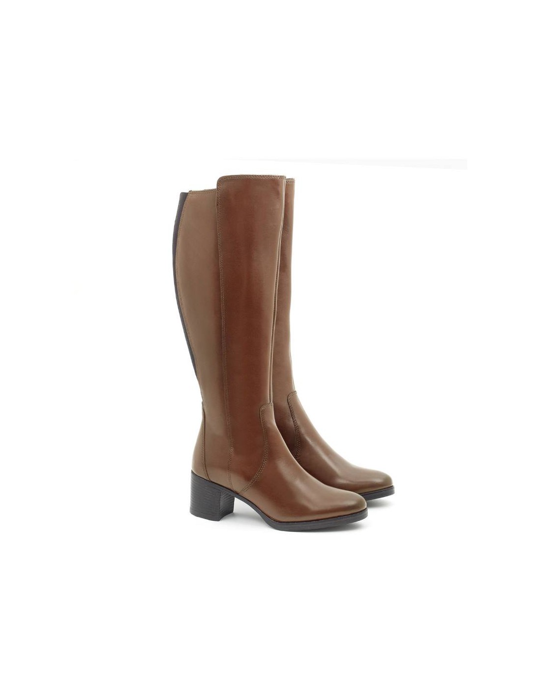 ortiz & reed Botas de mujer de piel difuminado color cuero W-NAPIOR-CUERO